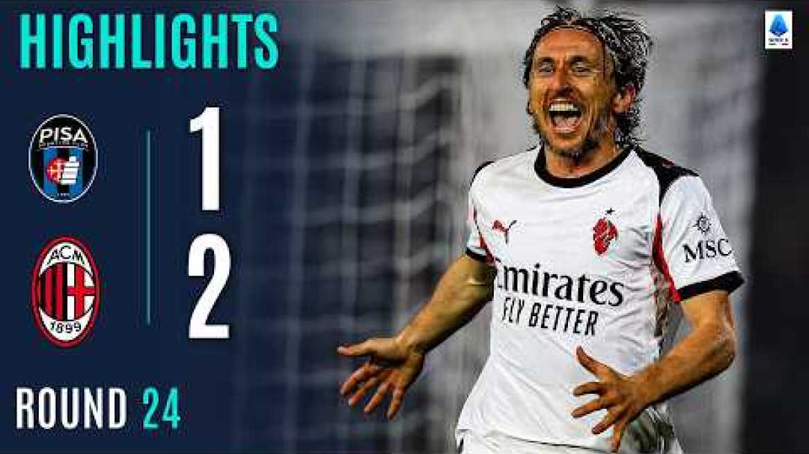 PISA-MILAN 1-2 | HIGHLIGHTS | Modric Last-Minute Hero For Milan | Serie A 2025/26