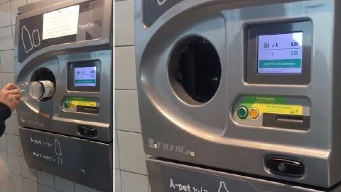Bottle Recycling Machine In Sweden