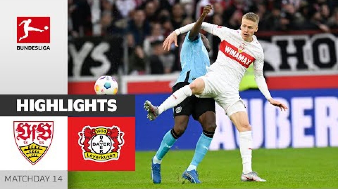 Fight for a draw | VfB Stuttgart - Bayer 04 Leverkusen 1-1 | Highlights | MD 14 – Bundesliga 23/24