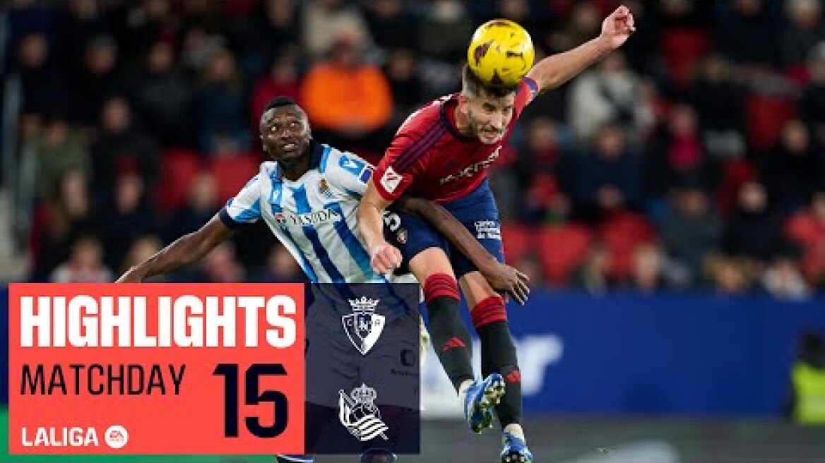 CA OSASUNA - REAL SOCIEDAD 1-1 | RESUMEN