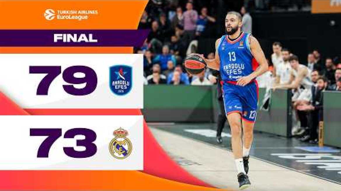 SPECTACULAR Dunks WIN the Game | Anadolu Efes – Real Madrid | BASKETBALL HIGHLIGHTS R24 2024-25