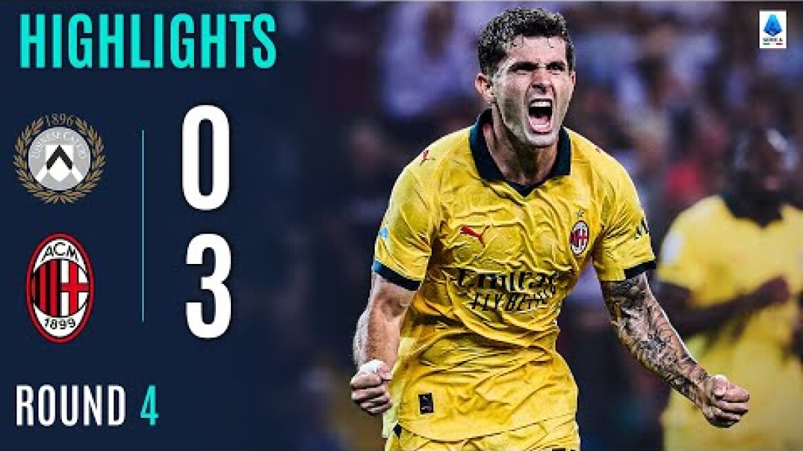 UDINESE-MILAN 0-3 | HIGHLIGHTS | Pulisic Strikes Twice as Milan Trample Udinese | Serie A 2025/26