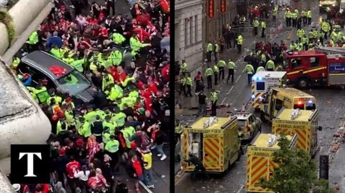 Car Crashes Into Crowd During Liverpool FC Parade