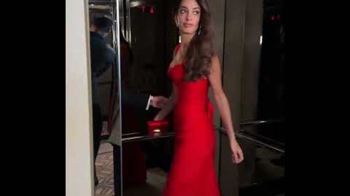 Ο Δημήτρης Γιαννέτος έφτιαξε τα μαλλιά της Αμάλ Κλούνεϊ για τις Χρυσές Σφαίρες (1)