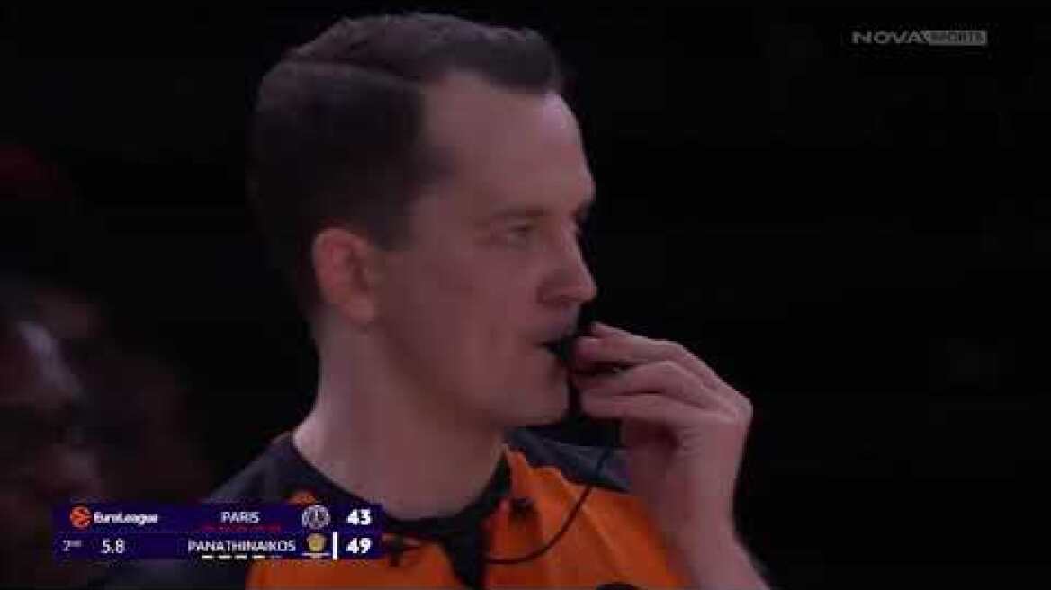 Euroleague: Τεράστιο διπλό του Παναθηναϊκού στο Παρίσι, μόνη στην κορυφή η Χαποέλ μετά την ήττα του Ερυθρού Αστέρα Παρί - Παναθηναϊκός: 95-101 (MD 10, 12/11/25)