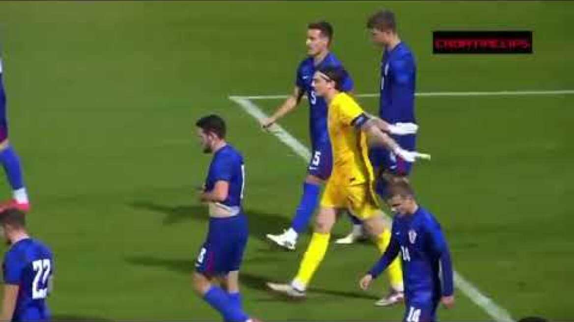 Τα γκολ των Κωστούλα και Μπάκουλα στο Κροατία - Ελλάδα