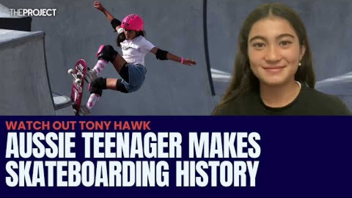 Aussie Teenager Makes Skateboarding History