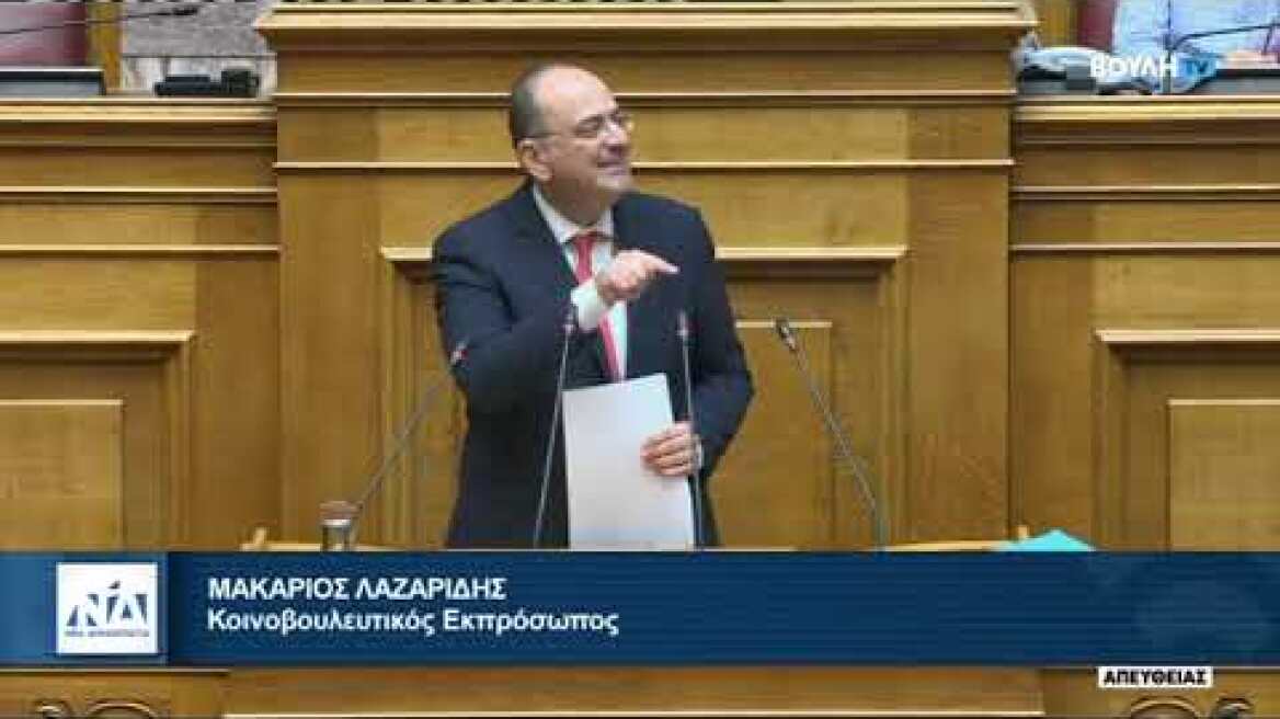 Lazaridis report to Zoe Konstantopoulou and Diamantis Karanastasis