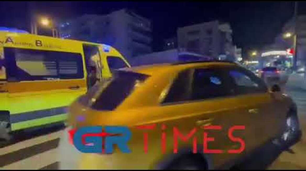 Τροχαίο ατύχημα στην οδό Μαιάνδρου στον Εύοσμο (1)