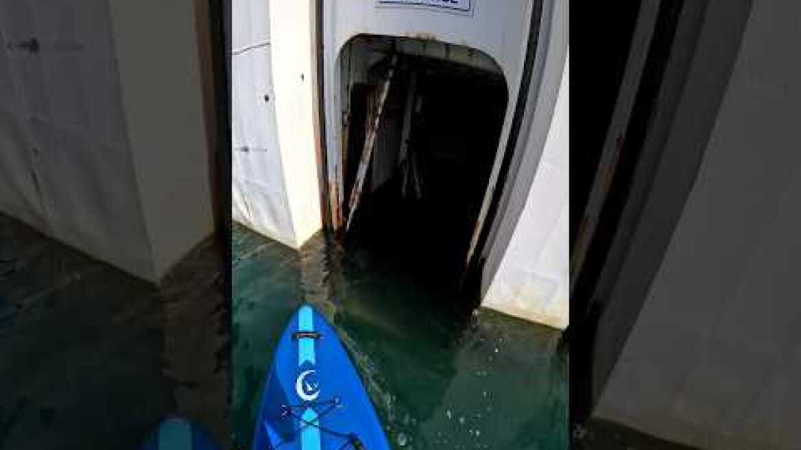 Exploring Massive Abandoned Ferry | Aeolos Kenteris #Abandoned #scary #cool #shorts