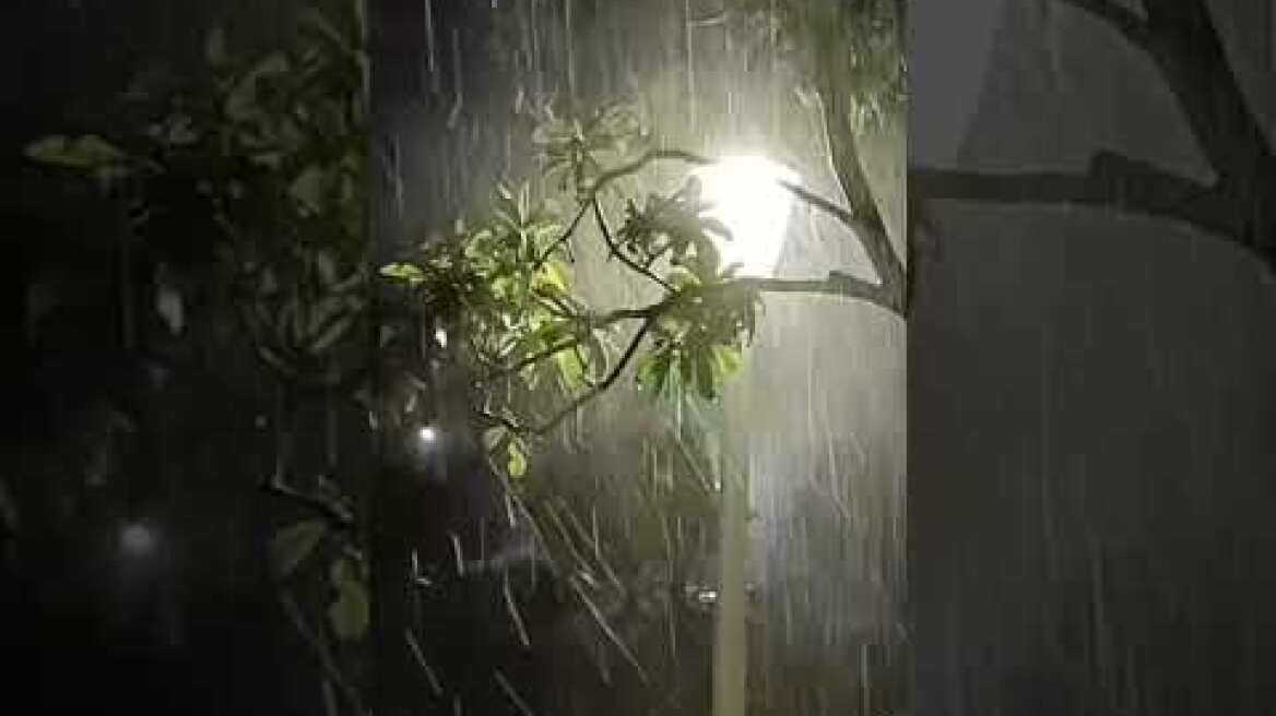 Ισχυρή χαλαζόπτωση στη Ρόδο #ΡΟΔΟΣ #ΡΟΔΙΑΚΗ