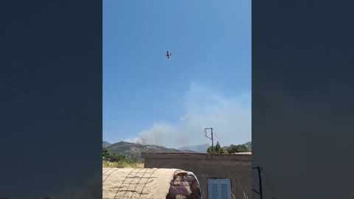 Νάξος: σε κίνηση τα Canadair για τον περιορισμό της φωτιάς