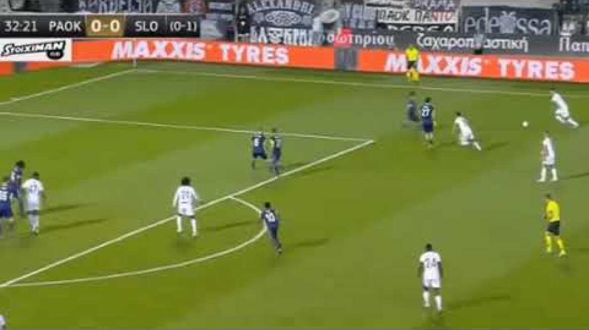 PAOK vs SLOVAN BRATISLAVA 3-2 HIGHLIGHTS AND GOALS