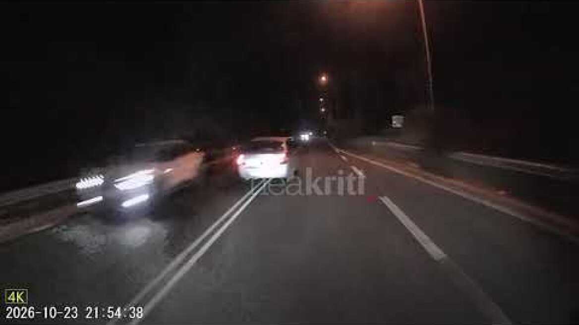 Παραλίγο μετωπική σύγκρουση στον ΒΟΑΚ από επικίνδυνη προσπέραση