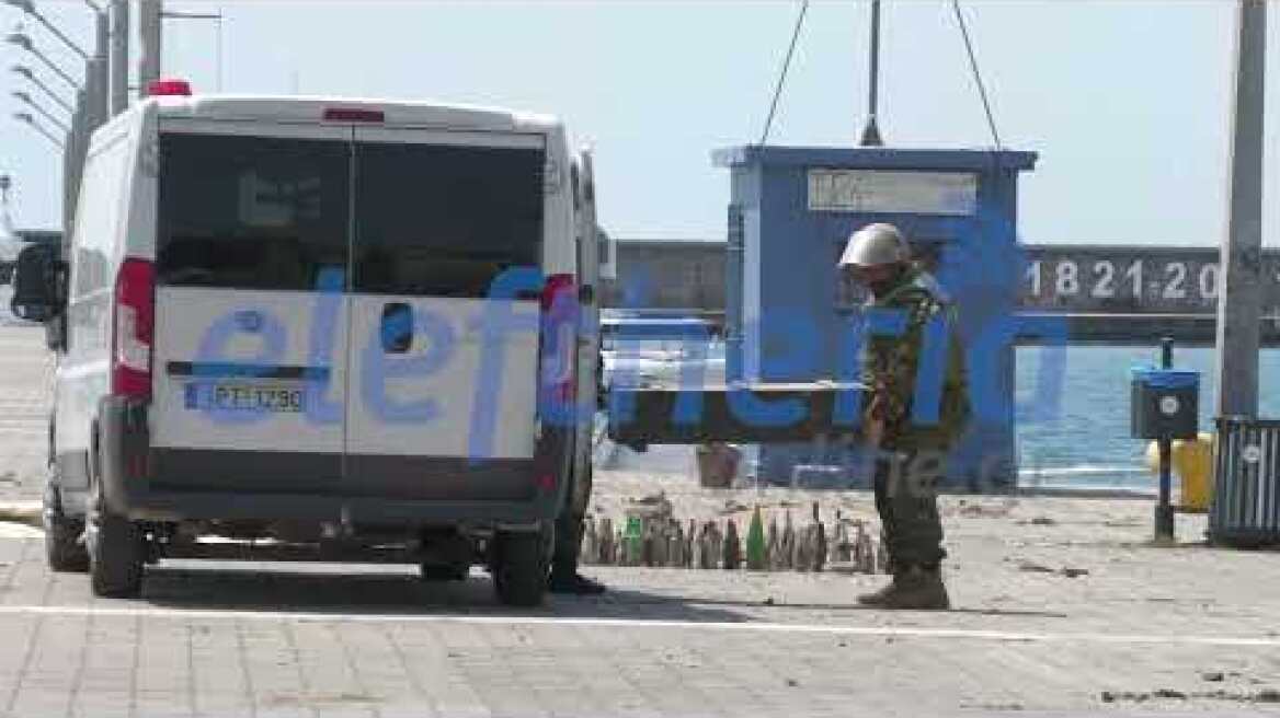 Εξουδετέρωση βλήματος στο λιμάνι της Καλαμάτας