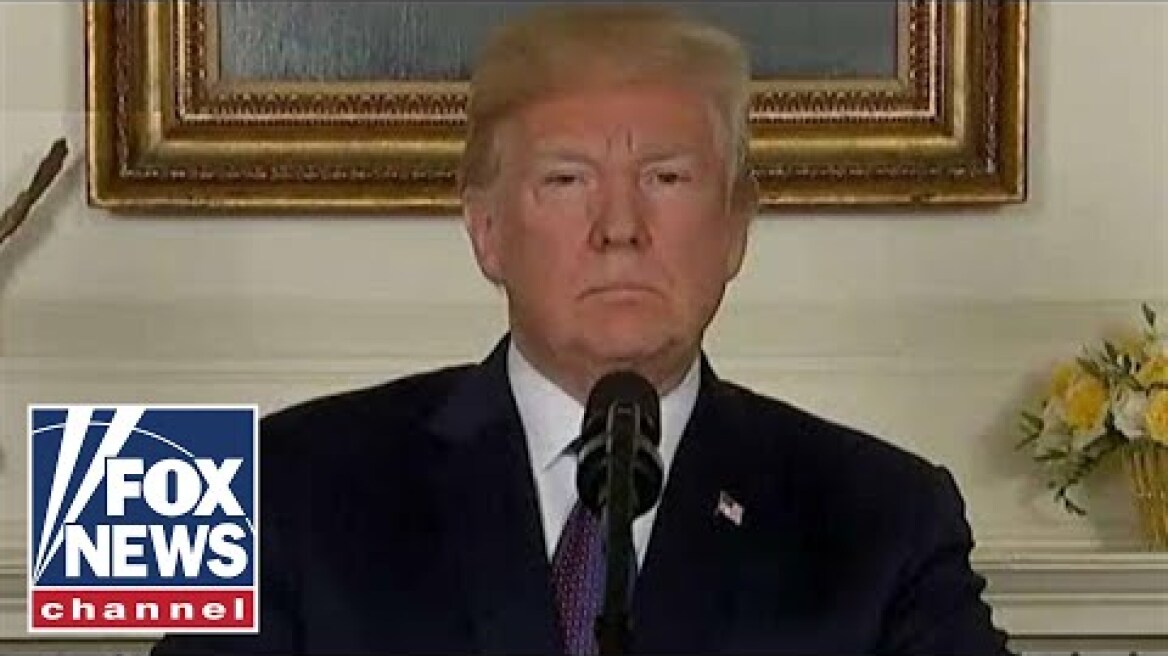 President Trump announces US strikes on Syria