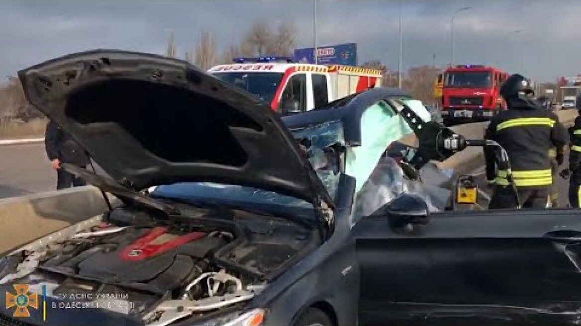 Смертельное ДТП на выезде из Одессы. 14.01.22