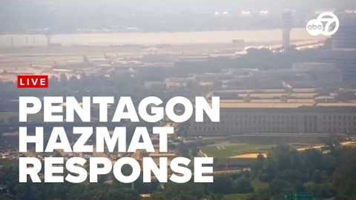 🔴LIVE: Hazmat crews responding to Pentagon