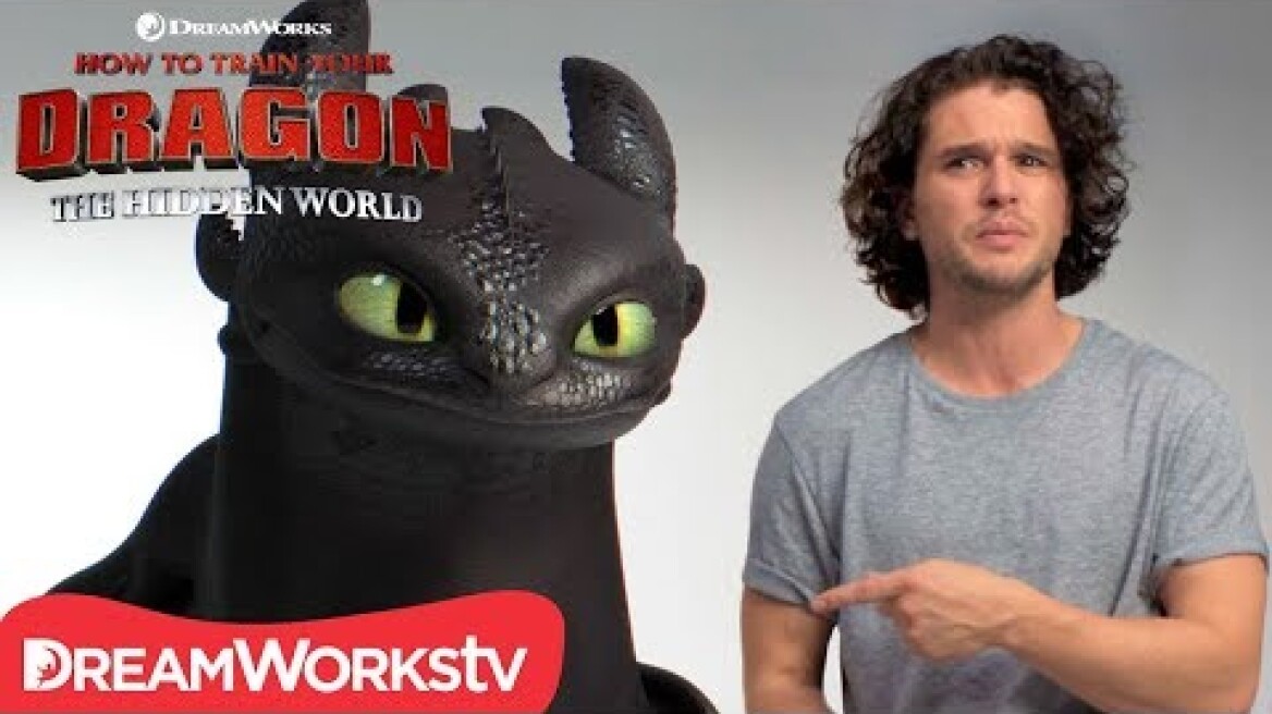 HOW TO TRAIN YOUR DRAGON: THE HIDDEN WORLD | Kit Harington Auditions with Toothless