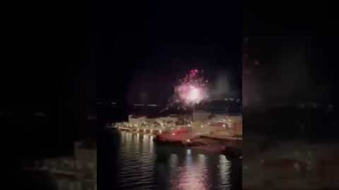 Πανηγυρισμοί ολυμπιακού στην Αιδηψό