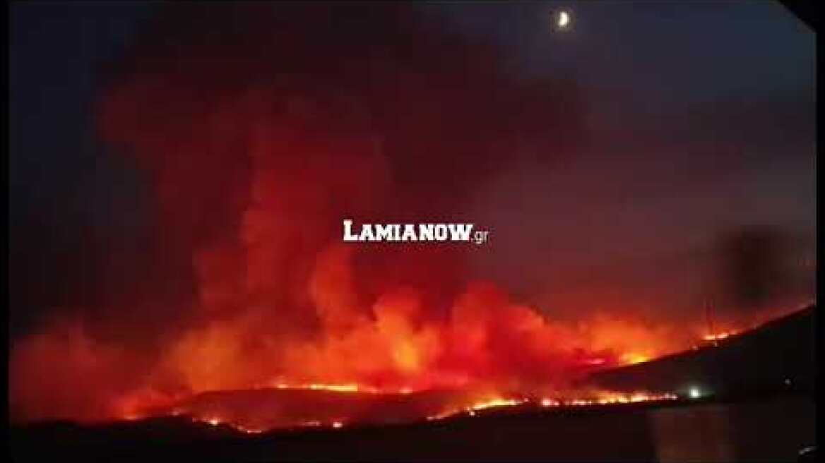 Lamianow.gr : Φωτιά στην Ε.Ο Αθηνών - Λαμίας στο ύψος της ΘΗΒΑΣ