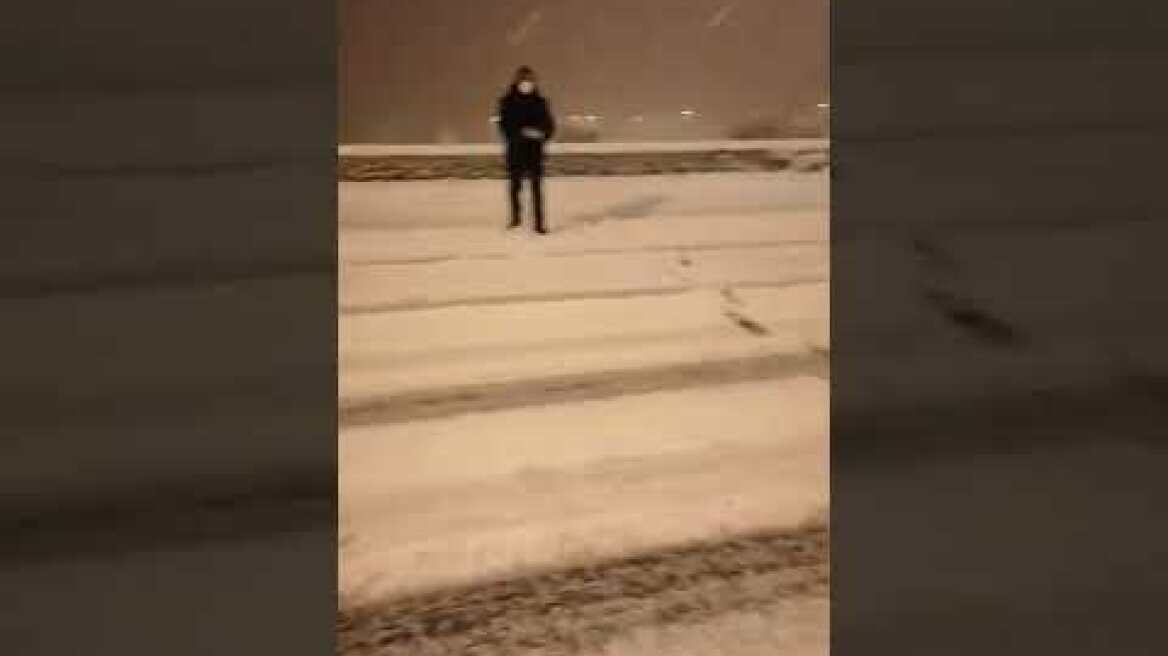 Χιόνι δρόμοι Κοζανη