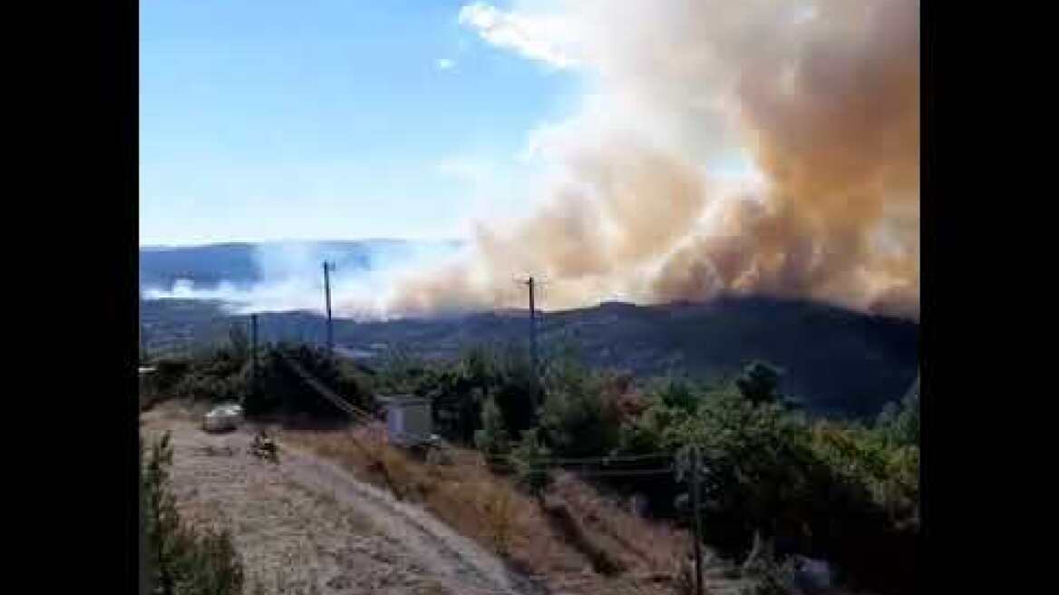 (20:00) Δυστυχώς η φωτιά ξέφυγε και είναι εκτός ελέγχου στη Λευκίμη