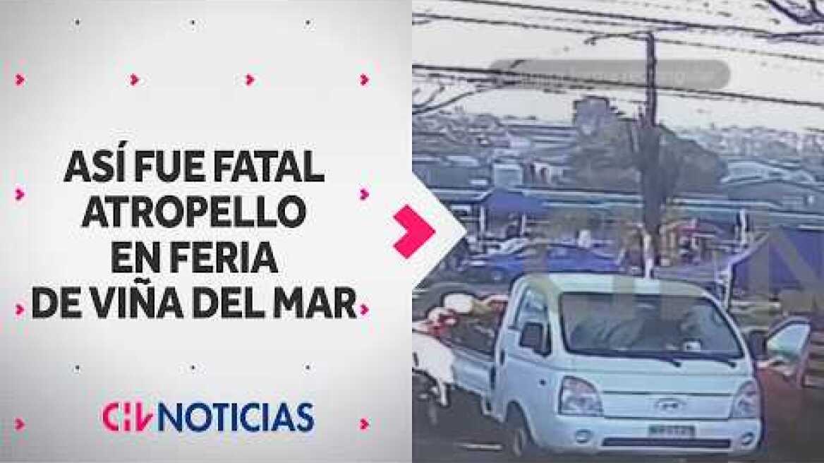 REVELAN REGISTRO de atropello múltiple que dejó 6 muertos en feria de Viña del Mar