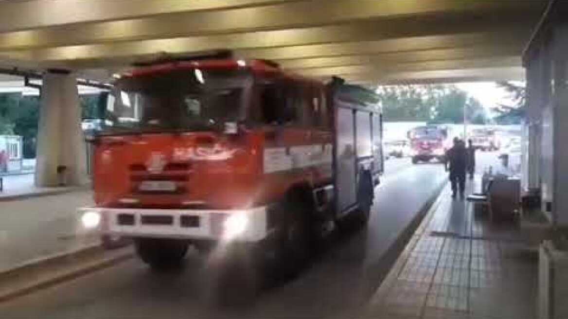 Έφτασαν μέσω Προμαχώνα Σερρών πυροσβεστικά οχήματα από την Τσεχία (08/08/2021)