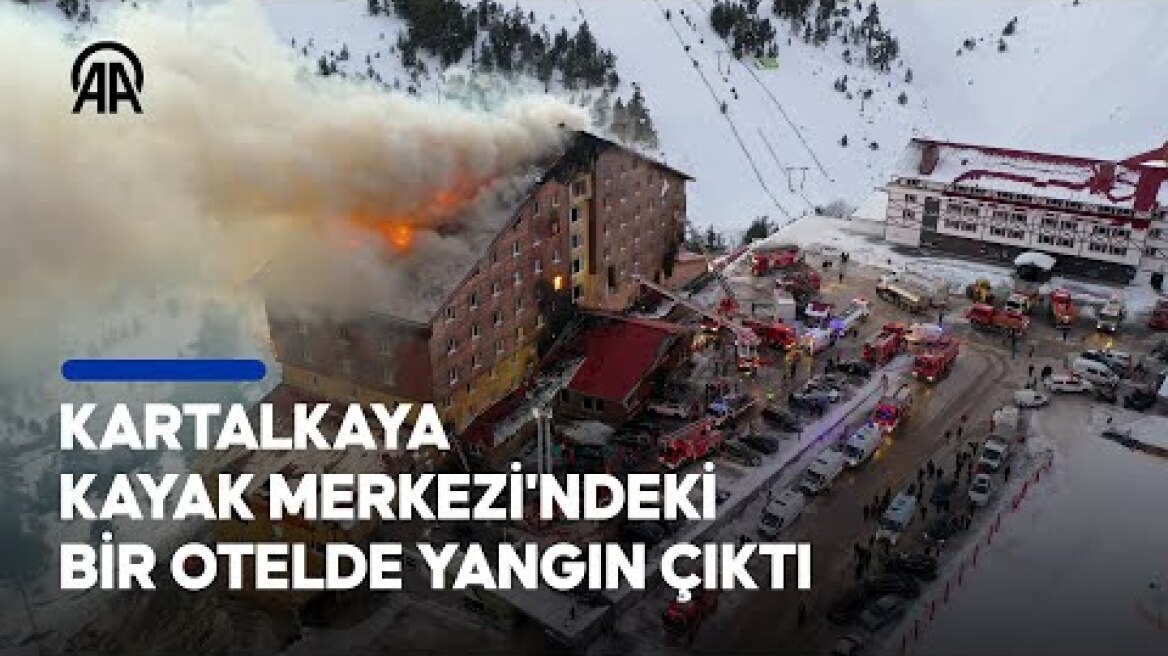 Kartalkaya Kayak Merkezi'nde otelde yangın çıktı