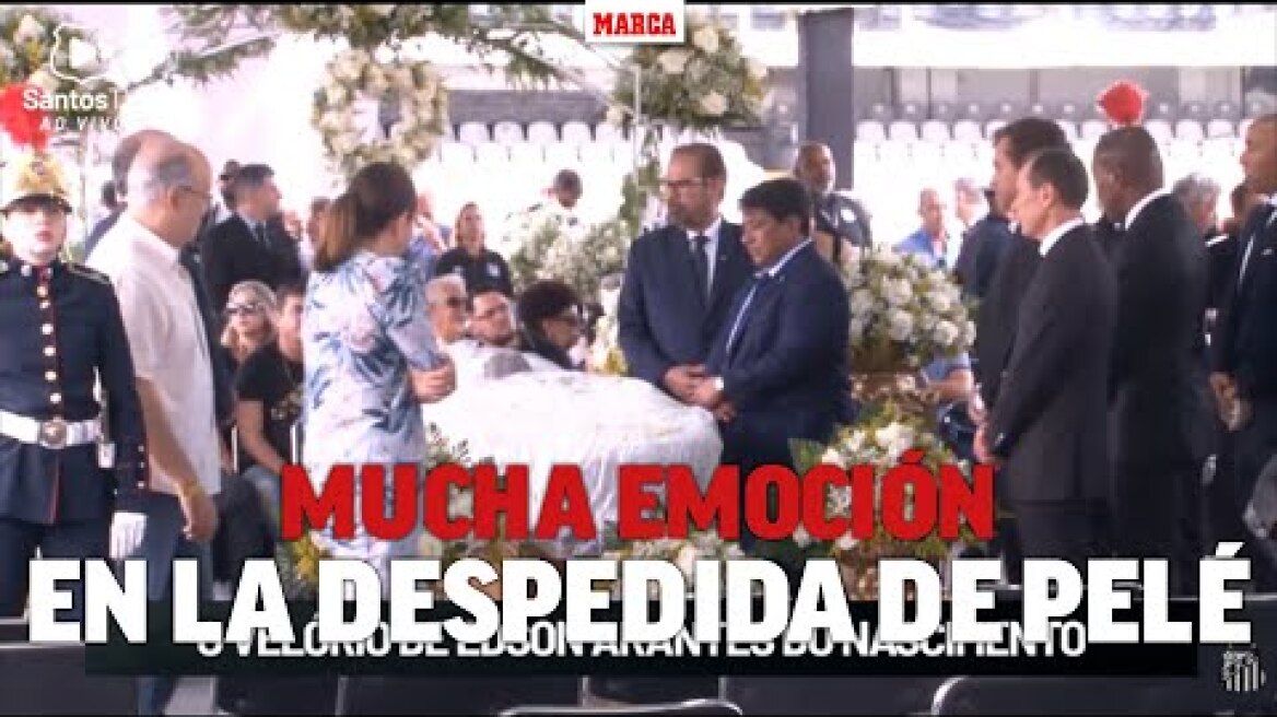 Mucha emoción en el velatorio de Pelé en Santos I MARCA
