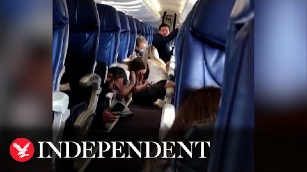 Passengers duck for cover as bullets hit plane moments after El Chapo's son arrested