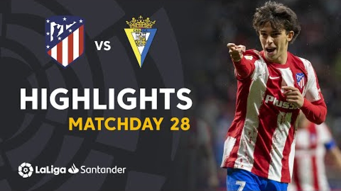 Resumen de Atlético de Madrid vs Cádiz CF (2-1)