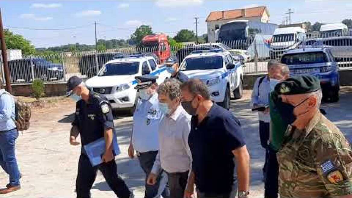 Επίσκεψη Παναγιβτόπουλου, Χρυσοχοίδη στον Έβρο