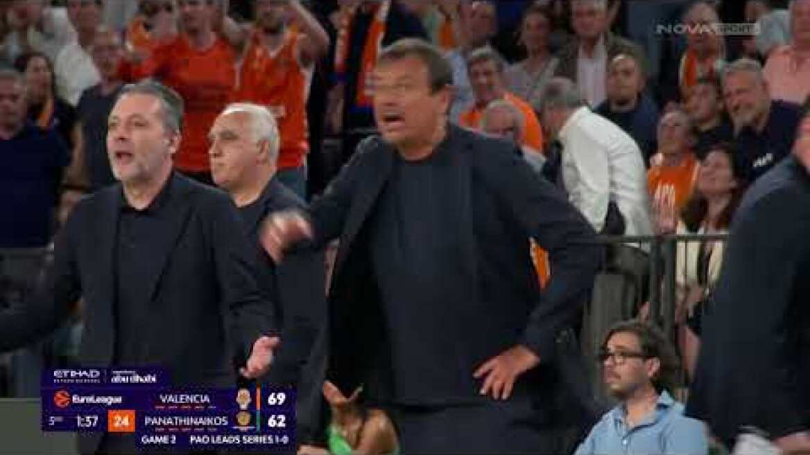 Βαλένθια - Παναθηναϊκός: 105-107 (Game 2 Playoffs, 30/04/2026)