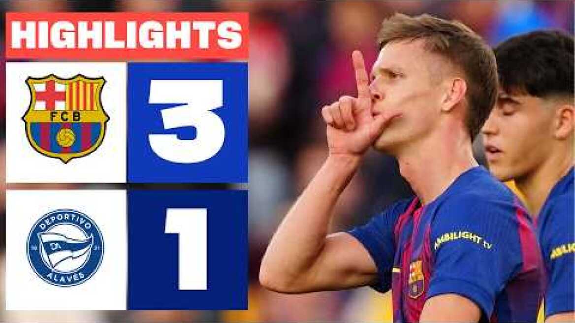 FC BARCELONA 3 - 1 DEPORTIVO ALAVÉS | RESUMEN LALIGA EA SPORTS