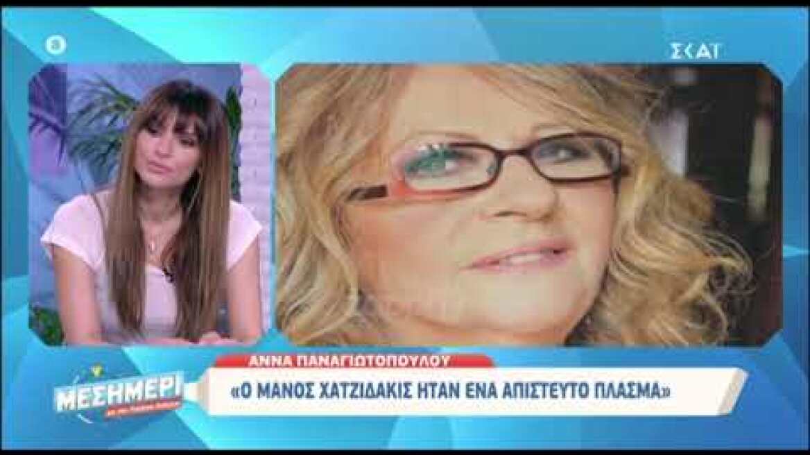 Άννα Παναγιωτοπούλου: "Ο Χρήστος Χατζηπαναγιώτης ήταν ένα πλάσμα που δεν ξέραμε τι να το κάνουμε"
