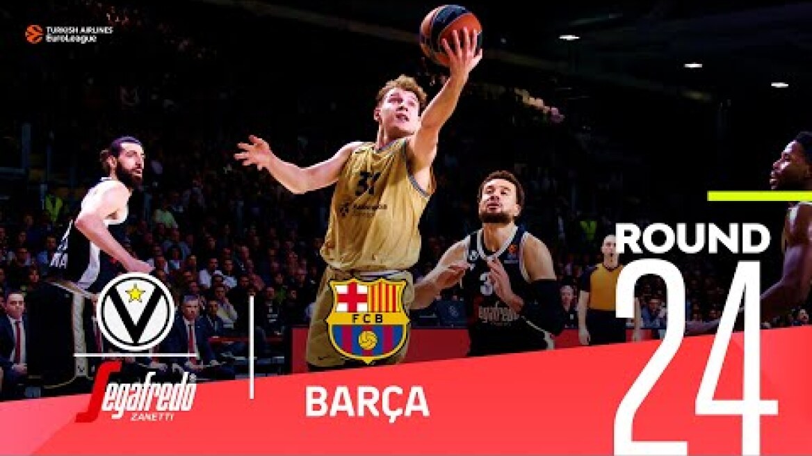 Barcelona dominates Virtus on the road! | Round 24, Highlights | Turkish Airlines EuroLeague