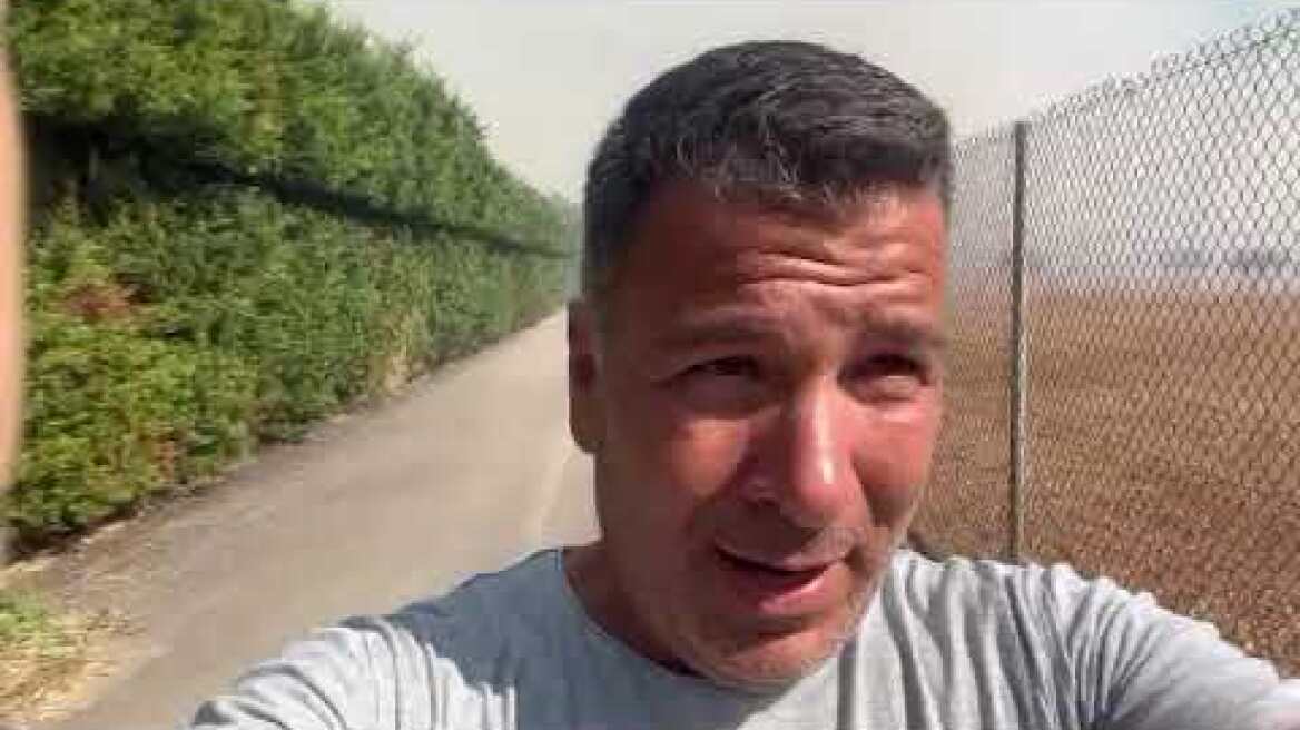 Ο Φρίξος Δρακοντίδης στη φωτιά στην Καλλιθέα Λουτρακίου