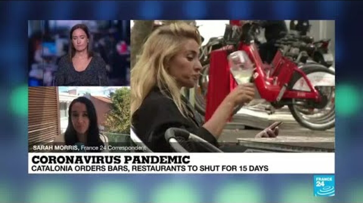 Spain's Catalonia region orders bars and restaurants to shutdown for 15 days