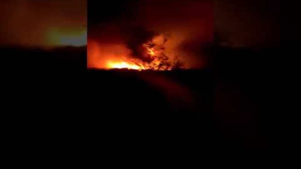 Video από την φωτιά στην Γιαννούλη Σουφλίου