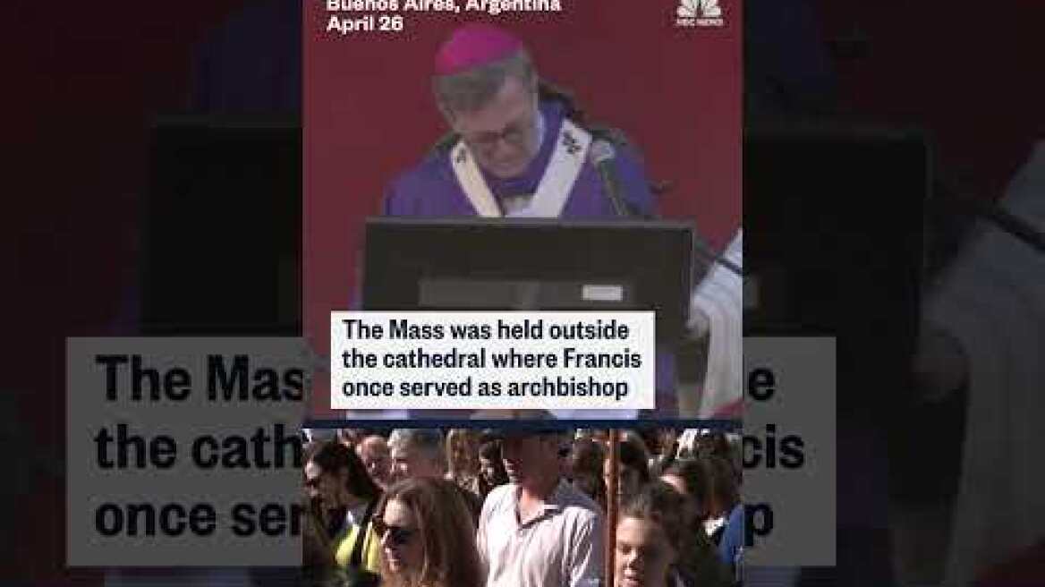 Archbishop of Buenos Aires moved to tears during Mass honoring Pope Francis