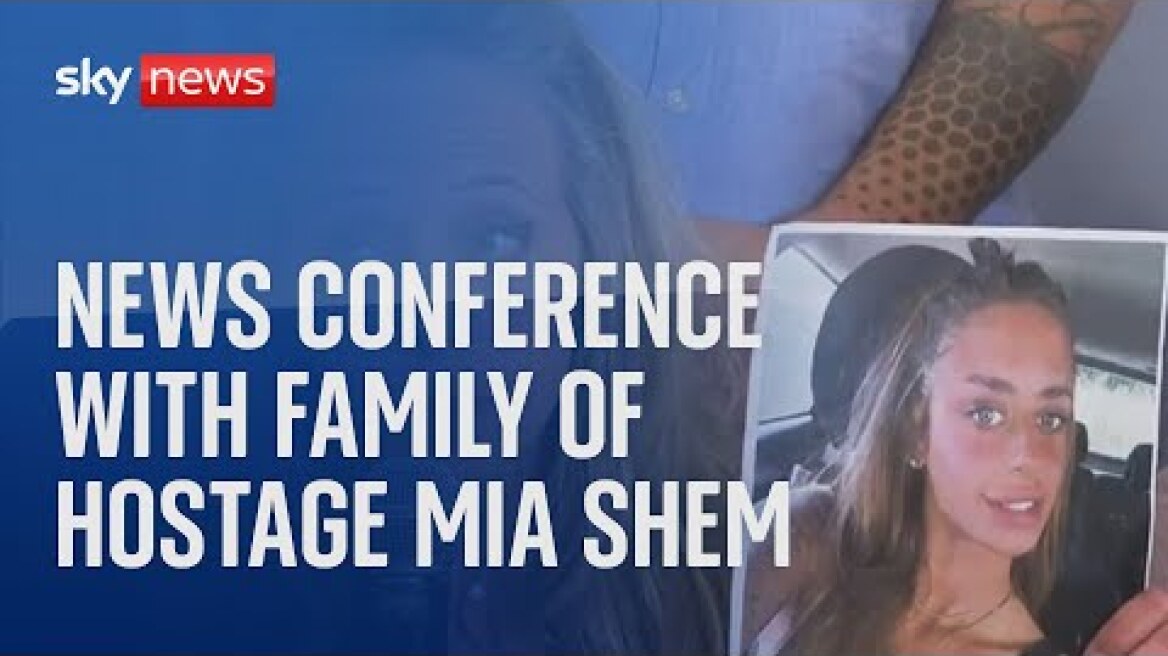 News conference with family of Hamas hostage Mia Shem