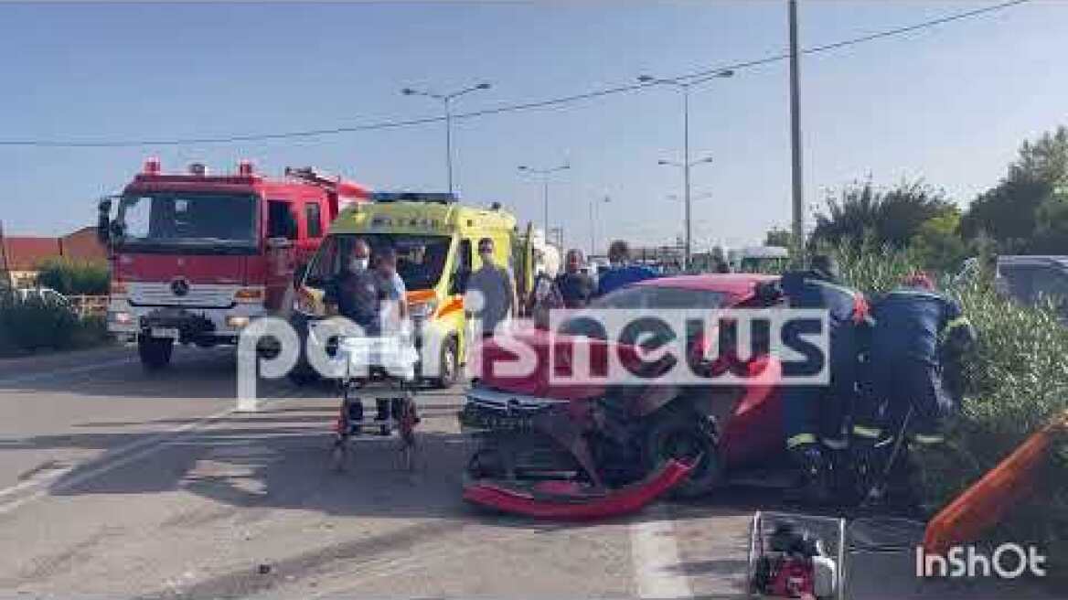 Σοβαρό τροχαίο στην Πύργου-Πατρών κοντά στα Λαστεικα