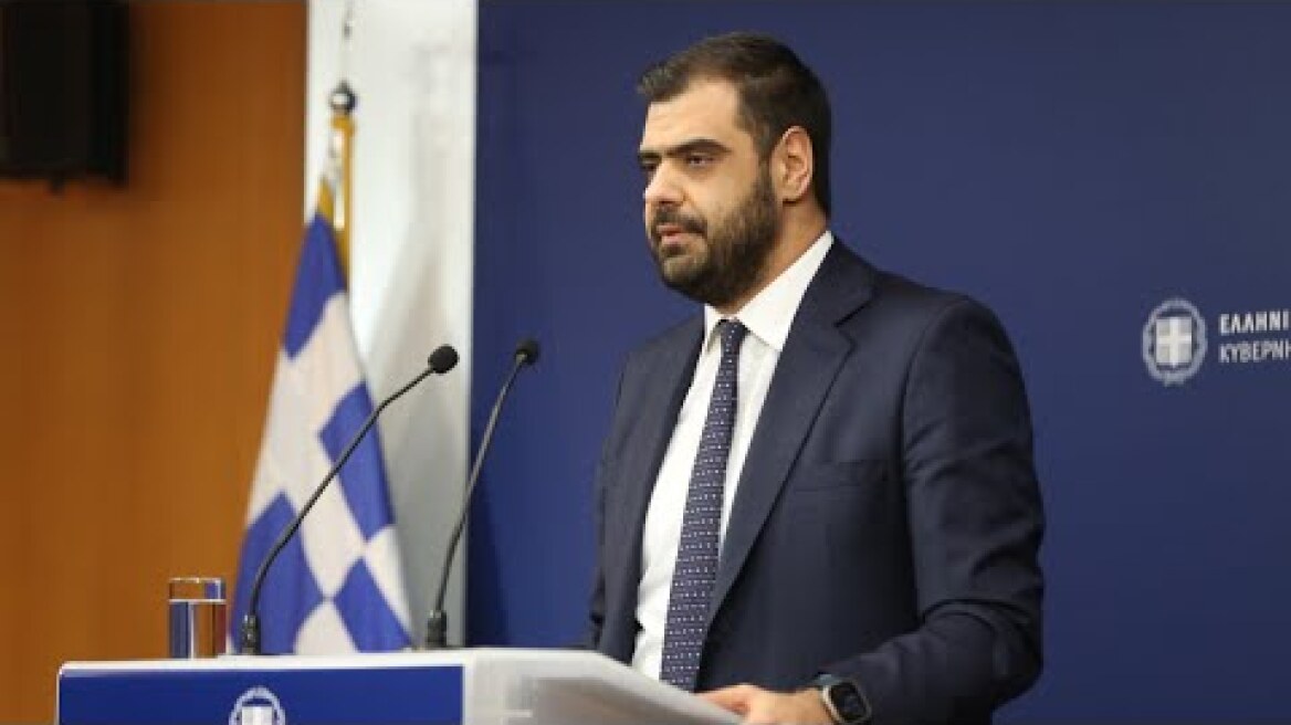 Eνημέρωση πολιτικών συντακτών από τον Κυβερνητικό Εκπρόσωπο Παύλο Μαρινάκη