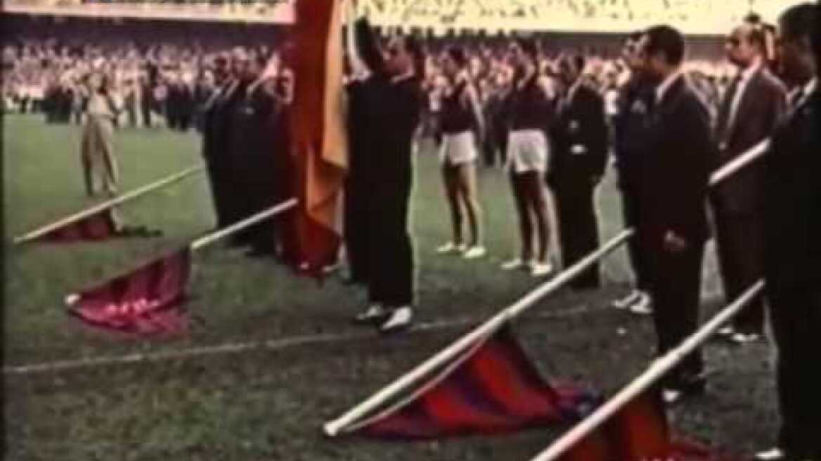 La inauguración del Camp Nou en 1957