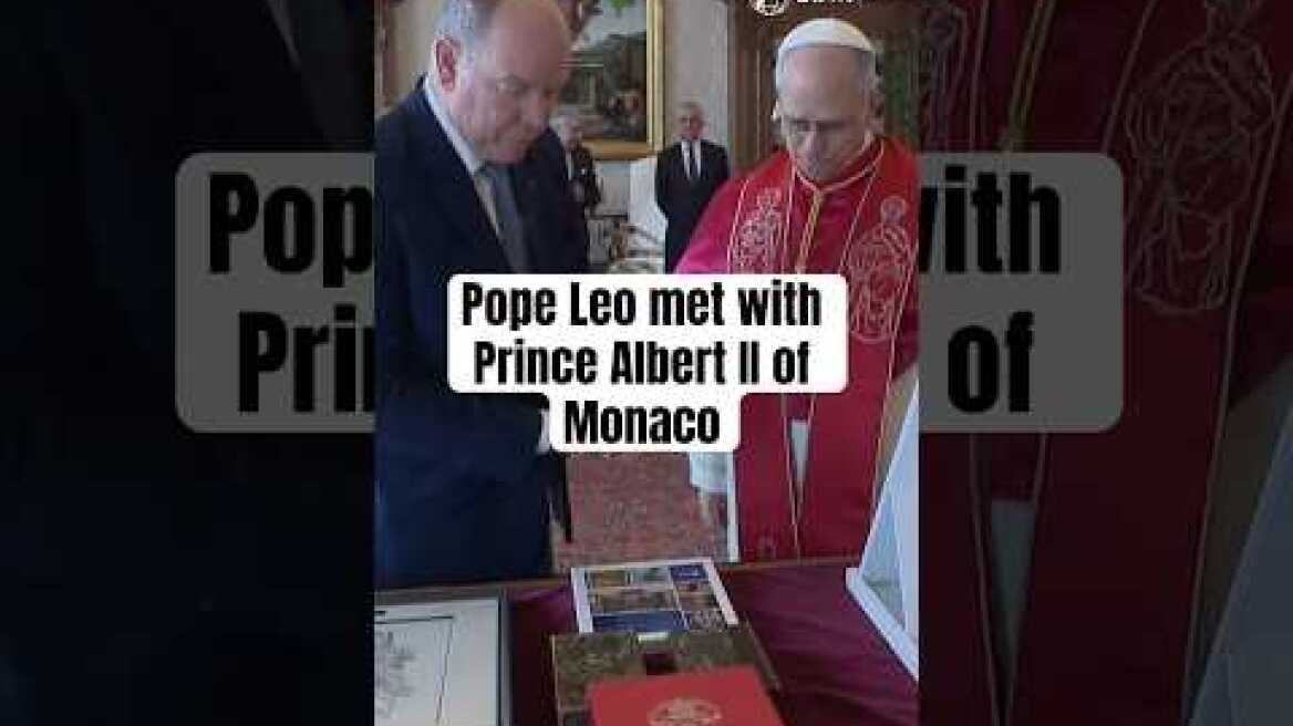 Pope Leo XIV met at the Vatican with Prince Albert II of Monaco