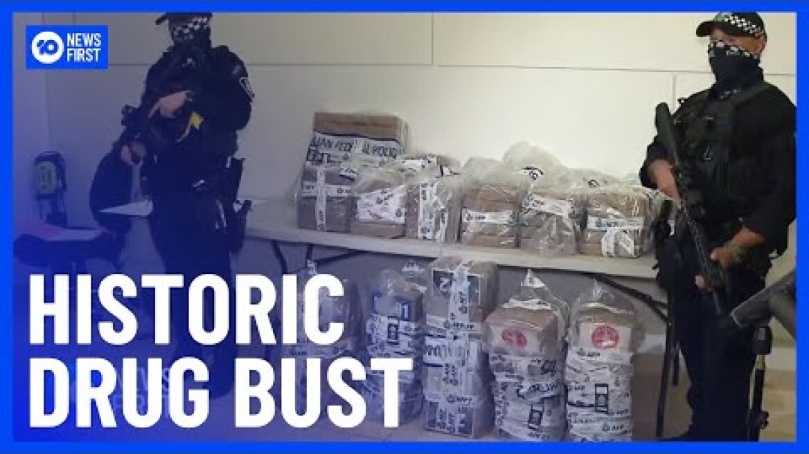 Australian Federal Police Make Historic Cocaine Bust Worth $760 Million | 10 News First