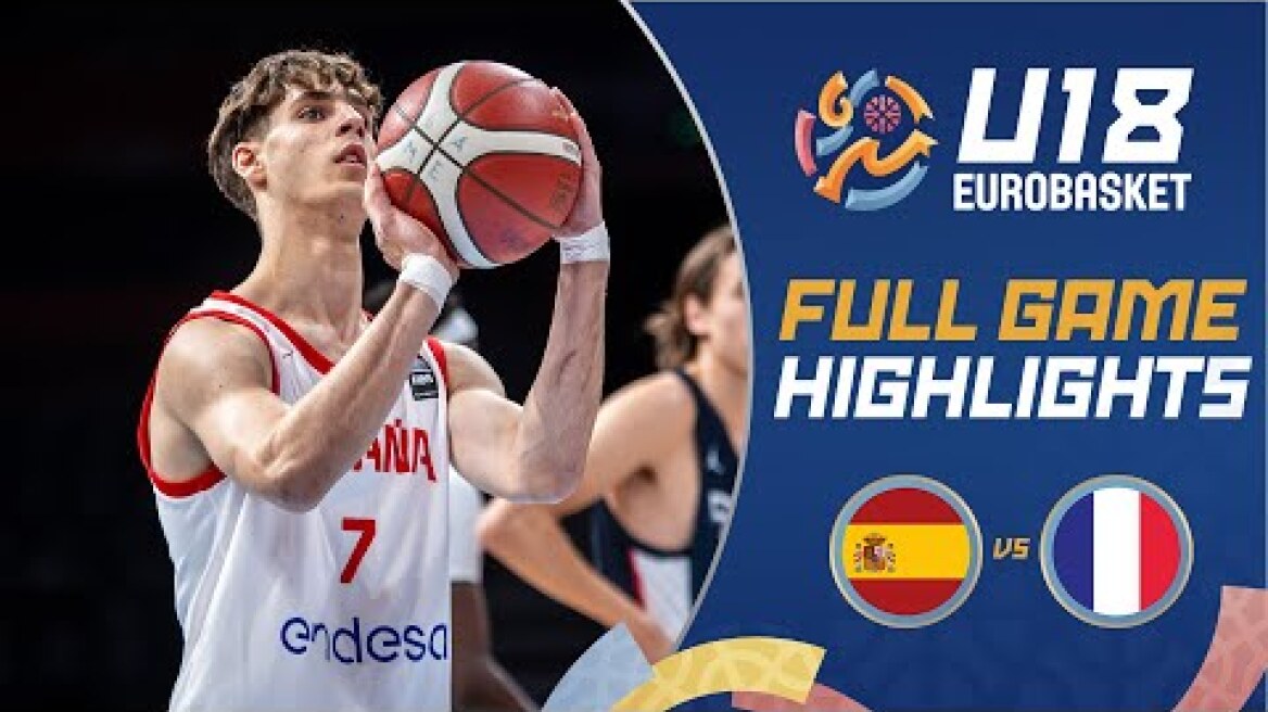 Spain 🇪🇸 vs France 🇫🇷 | Highlights | FIBA U18 EuroBasket 2025