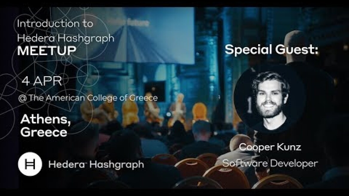 Hedera Meetup Αθήνα Απρίλιος 2019 promo video